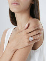 Round Brilliant Statement | Fancy Yellow | 14K White Gold | Sunlit Royal Radiance - Image 4