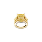 8 Carat Round Brilliant Statement | Fancy Yellow | 14K White Gold | Sunlit Royal Radiance - Image 4
