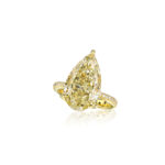10 Carat Round Brilliant Statement | Fancy Yellow | 14K White Gold - Image 2