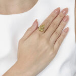10 Carat Round Brilliant Statement | Fancy Yellow | 14K White Gold - Image 4
