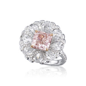 3 Carat Round Brilliant Statement | Fancy Yellow | 14K White Gold | Sunlit Royal Radiance