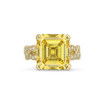 10.39 Carat Emerald-cut Statement | Fancy Yellow | 14K White Gold | A Crown-Worthy Fancy Rarity - Image 2