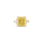 10 Carat Round Brilliant Statement | Fancy Yellow | 14K White Gold