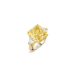 8 Carat Round Brilliant Statement | Fancy Yellow | 14K White Gold - Image 3