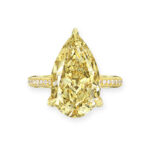 8 Carat Round Brilliant Statement | Fancy Yellow | 14K White Gold