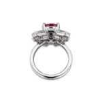 4.34 Carat Cushion Statement | Ruby Red | 14K White Gold | Effortless Elegance - Image 3