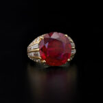 12.38 Carat Cushion Statement | Ruby Red | 14K White Gold | High Jewellery Supremacy - Image 2