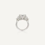 5.06 Carat Assher Cut Statement | Brilliant White | SI | 14K White Gold - Image 4