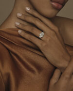 5.06 Carat Assher Cut Statement | Brilliant White / D color | FL/IF | 14K White Gold - Image 2