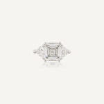 5.06 Carat Assher Cut Statement | Brilliant White / D color | VVS | 14K White Gold - Image 3