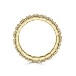 Round Brilliant Band | Brilliant White / D color | 18K Yellow Gold | Graceful Brilliance - Image 3