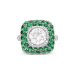 Emerald Statement | 14K White Gold | Pure Sophistication | High Jewellery - Image 3