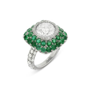 Emerald Statement | 14K White Gold | Pure Sophistication | High Jewellery
