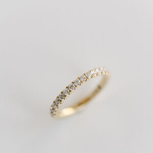 Round Brilliant Band | Brilliant White | 14K White Gold | Classic Charm | High Jewellery