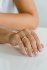 Round Brilliant Band | Brilliant White | 14K White Gold | Classic Charm | Collector-Grade - Image 2