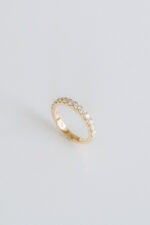 Round Brilliant Band | Brilliant White | 14K White Gold | Classic Charm | Collector-Grade
