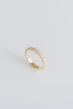 Round Brilliant Band | Brilliant White | 14K White Gold | Classic Charm | Collector-Grade