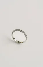Round Brilliant Band | Brilliant White | 14K White Gold | Pure Sophistication