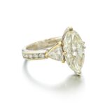 4.06 Carat Marquise Statement | Brilliant White | VS | 14K White Gold | Modern Nobility