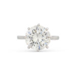 5.58 Carat Round Brilliant Statement | Brilliant White / J color | VS | 14K White Gold - Image 2