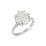 5.58 Carat Round Brilliant Statement | Brilliant White / J color | VS | 14K White Gold - Image 3