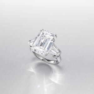 11.74 Carat Emerald-cut Statement | 14K White Gold | Iconic Presence
