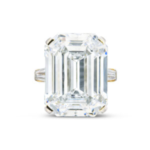 25.38 Carat Emerald-cut Statement | 14K White Gold | Unparalleled Brilliance
