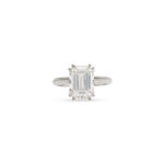5.01 Carat Emerald-cut Statement | 18K White Gold | Timeless Brilliance