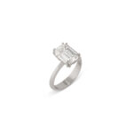5.01 Carat Emerald-cut Statement | 18K White Gold | Radiant Elegance - Image 2