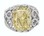 10.16 Carat Cushion Statement | Fancy Yellow | 18K Yellow Gold | Rare Fancy-Color Splendour