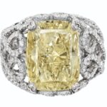 10.16 Carat Cushion Statement | Fancy Yellow | 18K Yellow Gold | Rare Fancy-Color Splendour