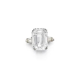 9.63 Carat Emerald-cut Statement / I color | VVS | 14K White Gold