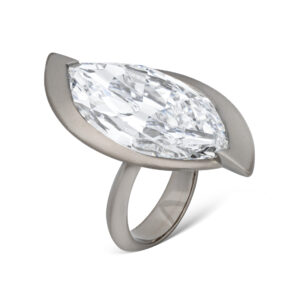 10 Carat Marquise Statement | Brilliant White | 14K White Gold | Grand Palais Radiance