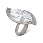 8 Carat Marquise Statement | Brilliant White | 14K White Gold | Radiant Elegance