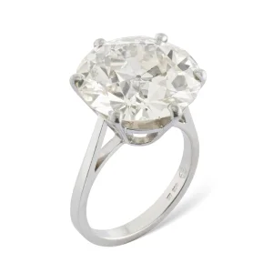 12.08 Carat Round Brilliant Statement | Brilliant White | 18K Gold | Grand Palais Radiance