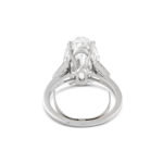 10 Carat Oval Statement | Brilliant White | 14K White Gold | Unparalleled Brilliance - Image 4