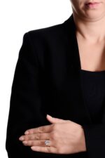 3.1 Carat Round Brilliant Statement | Brilliant White | 14K White Gold | Quiet Power - Image 4