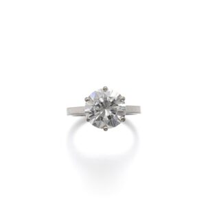 3.1 Carat Round Brilliant Statement | Brilliant White | 14K White Gold | Quiet Power