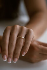 Round Brilliant Band | Brilliant White | 14K White Gold | Graceful Brilliance | Heirloom - Image 2