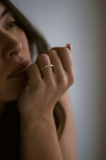 Round Brilliant Band | Brilliant White | 14K White Gold | Classic Charm | Heirloom - Image 3