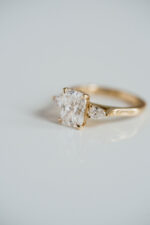 2 Carat Cushion Statement | Brilliant White | 14K White Gold | Effortless Elegance - Image 3
