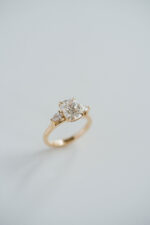 2 Carat Cushion Statement | Brilliant White | 14K White Gold | Effortless Elegance