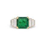 Emerald Statement | 14K White Gold | Elegant Sparkle | Collector-Grade - Image 4
