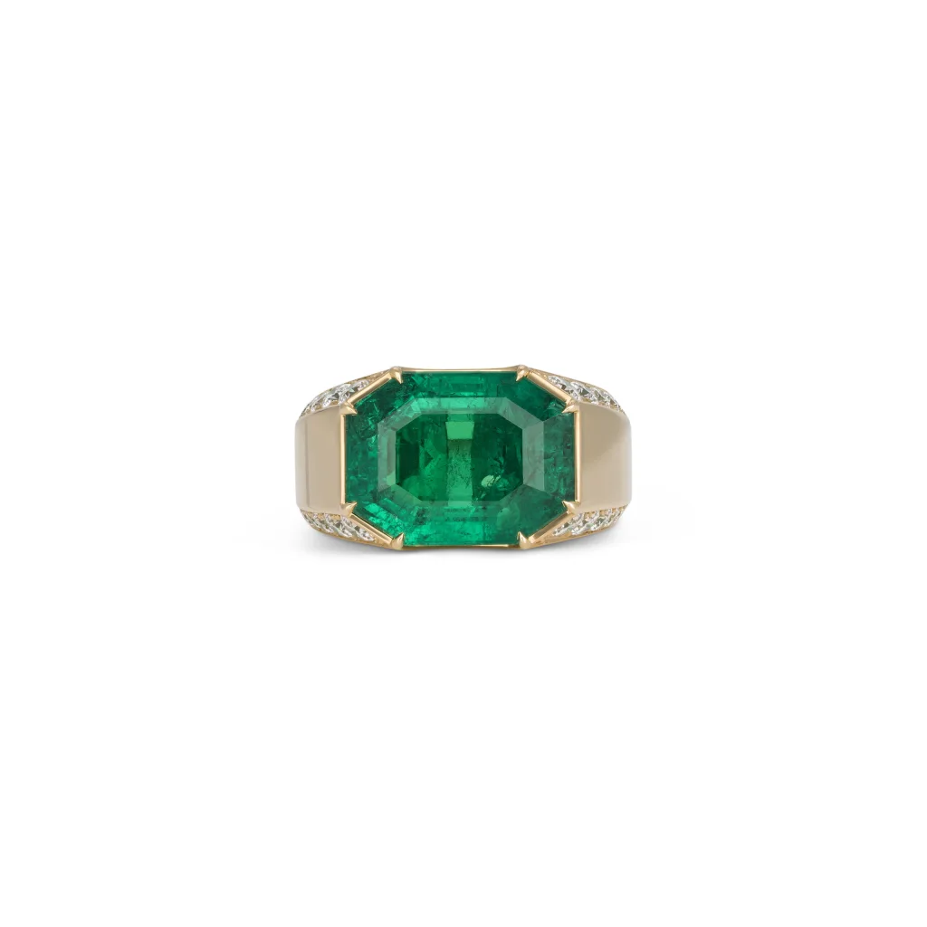 Emerald Statement | 14K White Gold | Graceful Brilliance | Signature