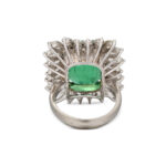 Emerald Statement | 14K White Gold | Classic Charm | Signature - Image 3