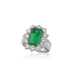 Emerald Statement | 14K White Gold | Pure Sophistication | Collector-Grade - Image 2