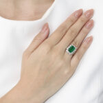 Emerald Statement | 14K White Gold | Pure Sophistication | Collector-Grade - Image 4