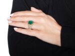 5 Carat Emerald-cut Statement | 14K White Gold | Radiant Elegance - Image 4
