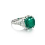 6.63 Carat Emerald-cut Statement | 14K White Gold | Signature Sophistication - Image 2