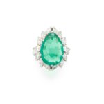 5.04 Carat Emerald-cut Statement | SI | 14K White Gold | Refined Grandeur